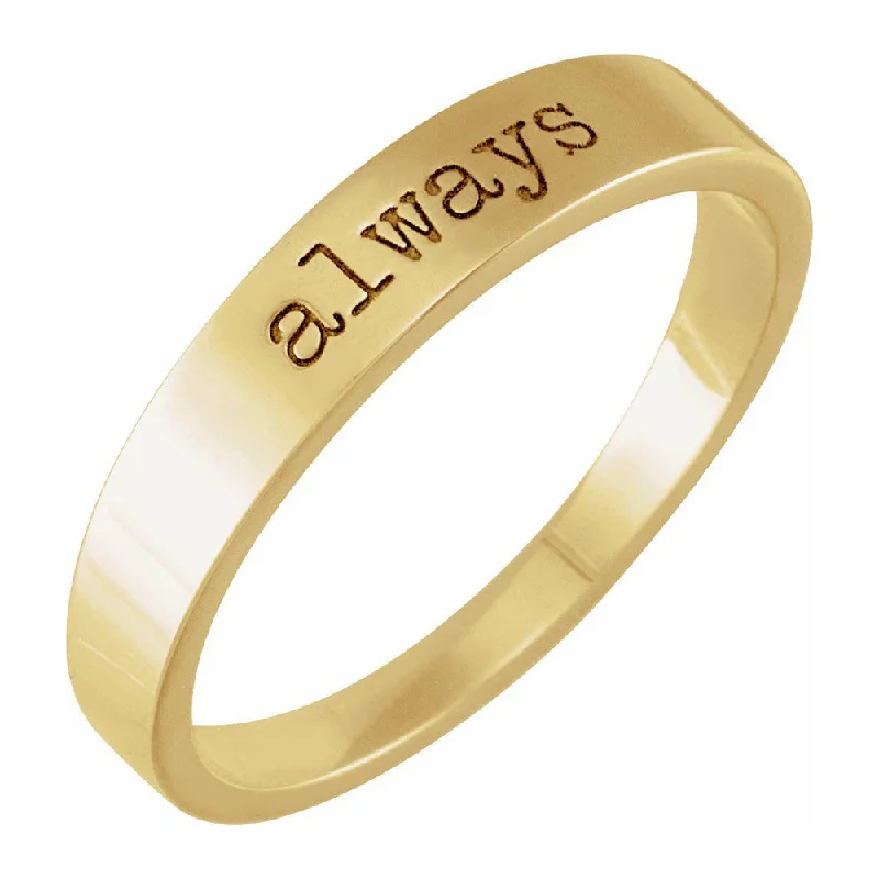 Glamorous Jewelry, Glamorous Deals – Shop Now 14K Yellow Gold 'Always' Stackable Tapered Band Glamorous Jewelry, Glamorous Deals – Shop Now 14K Yellow Gold 'Always' Stackable Tapered Band