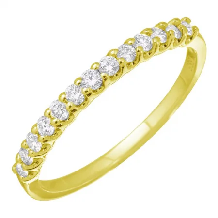 Seasonal Jewelry Sale – Upgrade Your Style Today 14K Yellow Gold Diamond Band