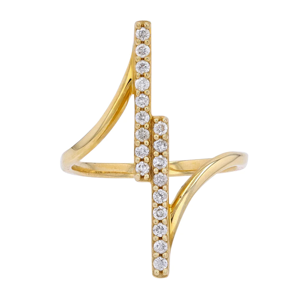 Flash Sale On Elegant Jewelry – Don't Miss Out 14K Yellow Gold Geometric Diamond Ring Flash Sale On Elegant Jewelry – Don't Miss Out 14K Yellow Gold Geometric Diamond Ring