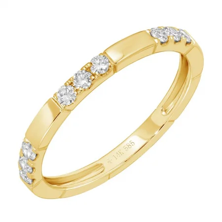 Affordable Luxury Jewelry – Style At A Great Price 14K Yellow Gold Square Pattern Stackable Diamond Ring Affordable Luxury Jewelry – Style At A Great Price 14K Yellow Gold Square Pattern Stackable Diamond Ring