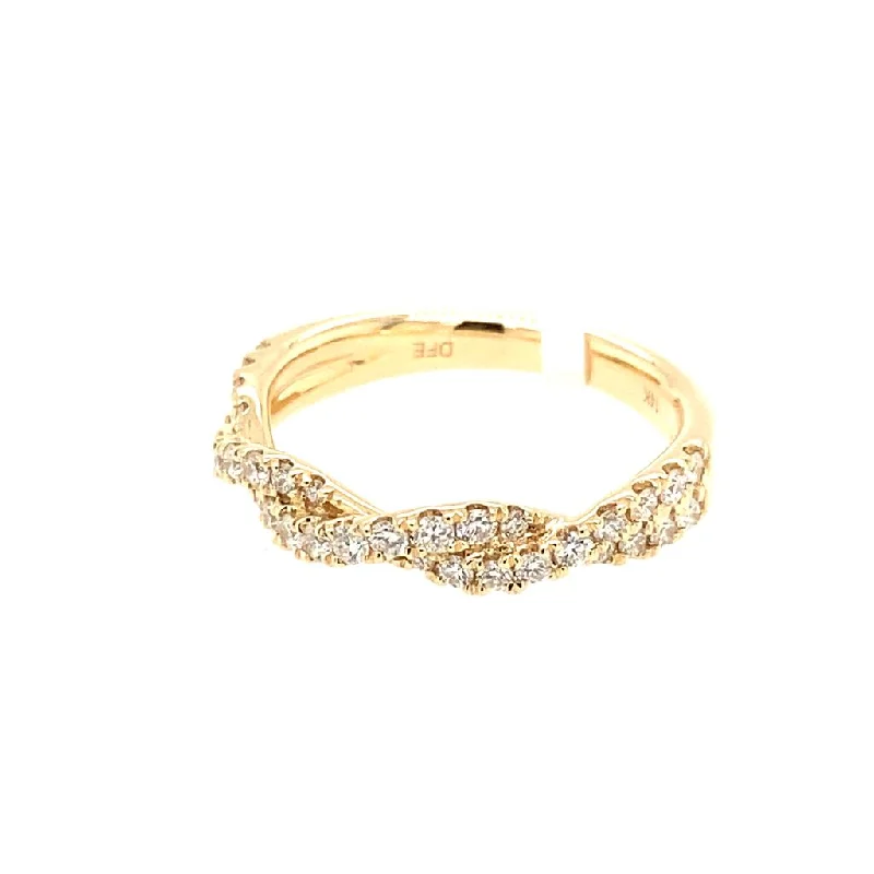 The Ultimate Jewelry Sale – Shop Premium Styles 14K Yellow Gold Twist Diamond Ring