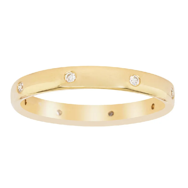 Limited-Time Offer On Elegant Jewelry Pieces 18ct Yellow Gold Diamond Lucky Band