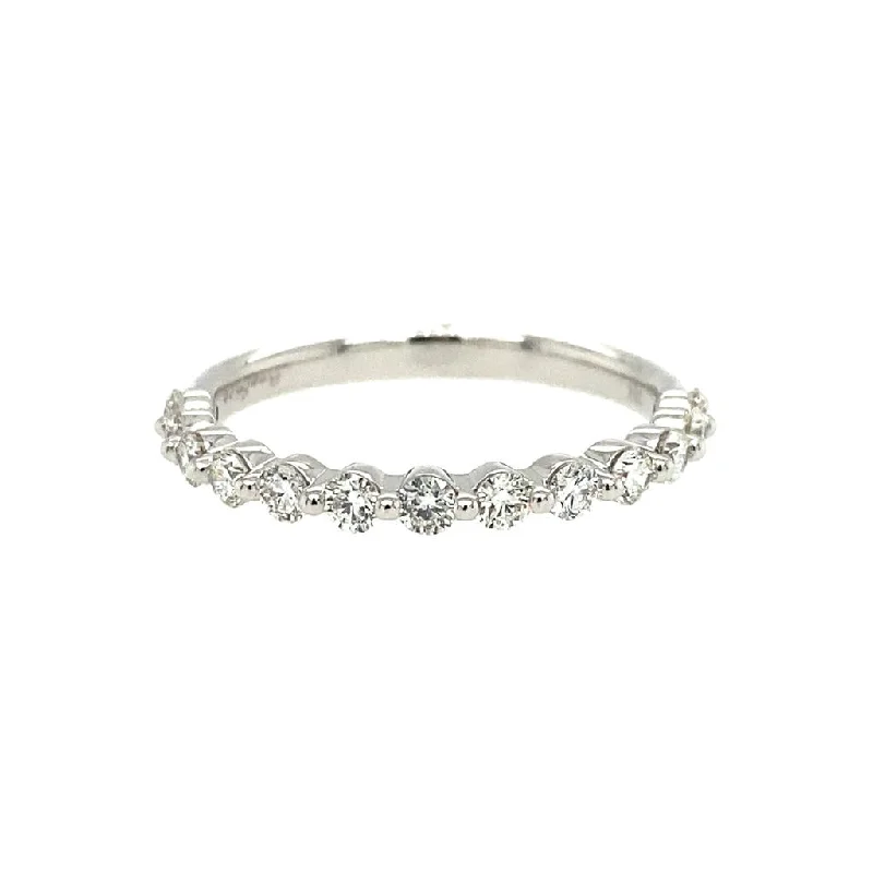 Limited-Stock Jewelry Sale – Shop Before It's Gone 18K White Gold 'Fire & Ice' Half Anniversary Wedding Band Limited-Stock Jewelry Sale – Shop Before It's Gone 18K White Gold 'Fire & Ice' Half Anniversary Wedding Band