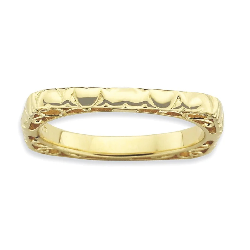 Make Every Moment Shine – Jewelry Discounts Available 2.25mm Stackable 14K Yellow Gold Plated Silver Square Heart Band Make Every Moment Shine – Jewelry Discounts Available 2.25mm Stackable 14K Yellow Gold Plated Silver Square Heart Band
