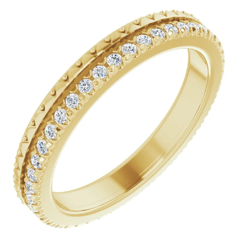 Timeless Elegance At Unbelievable Discounts 2.75mm 14K Yellow Gold Natural Diamond Eternity Band Timeless Elegance At Unbelievable Discounts 2.75mm 14K Yellow Gold Natural Diamond Eternity Band