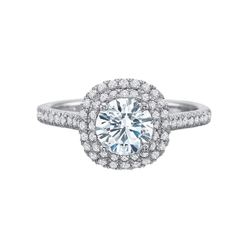 Special Offers On Handcrafted And Designer Jewelry New Aire Double Cushion Halo Diamond Semi Mount Ring Special Offers On Handcrafted And Designer Jewelry New Aire Double Cushion Halo Diamond Semi Mount Ring