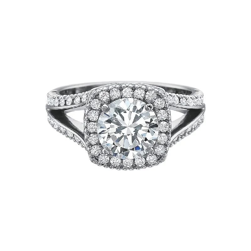 Flash Sale On Stunning Jewelry – Limited Stock Available New Aire Split Shank Cushion Halo Semi Mount Ring Flash Sale On Stunning Jewelry – Limited Stock Available New Aire Split Shank Cushion Halo Semi Mount Ring