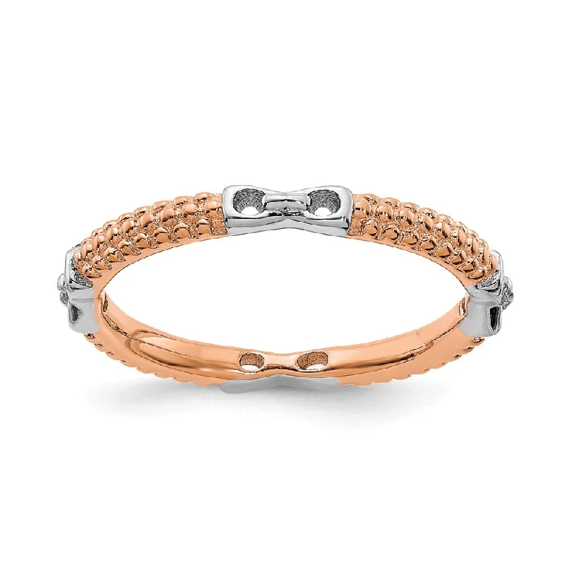 Timeless Jewelry, Timeless Savings – Don't Wait 2mm Sterling Silver & 14k Rose Gold Plated Stackable Band Timeless Jewelry, Timeless Savings – Don't Wait 2mm Sterling Silver & 14k Rose Gold Plated Stackable Band