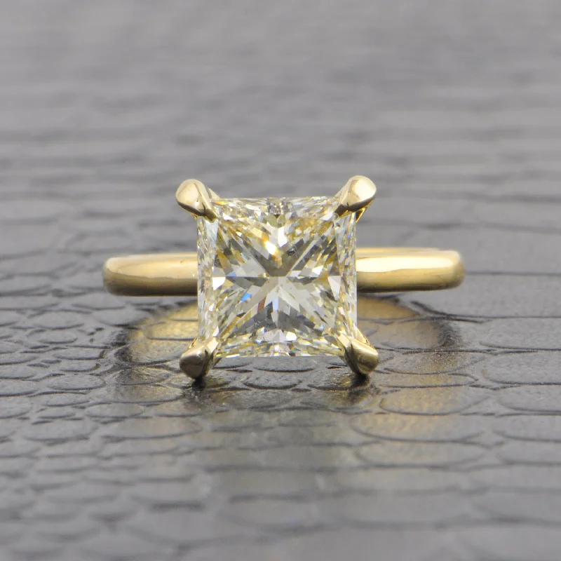 Your Perfect Accessory Now At The Best Price 3.59 ct. Princess Cut Diamond Engagement Ring in Yellow Gold Your Perfect Accessory Now At The Best Price 3.59 ct. Princess Cut Diamond Engagement Ring in Yellow Gold