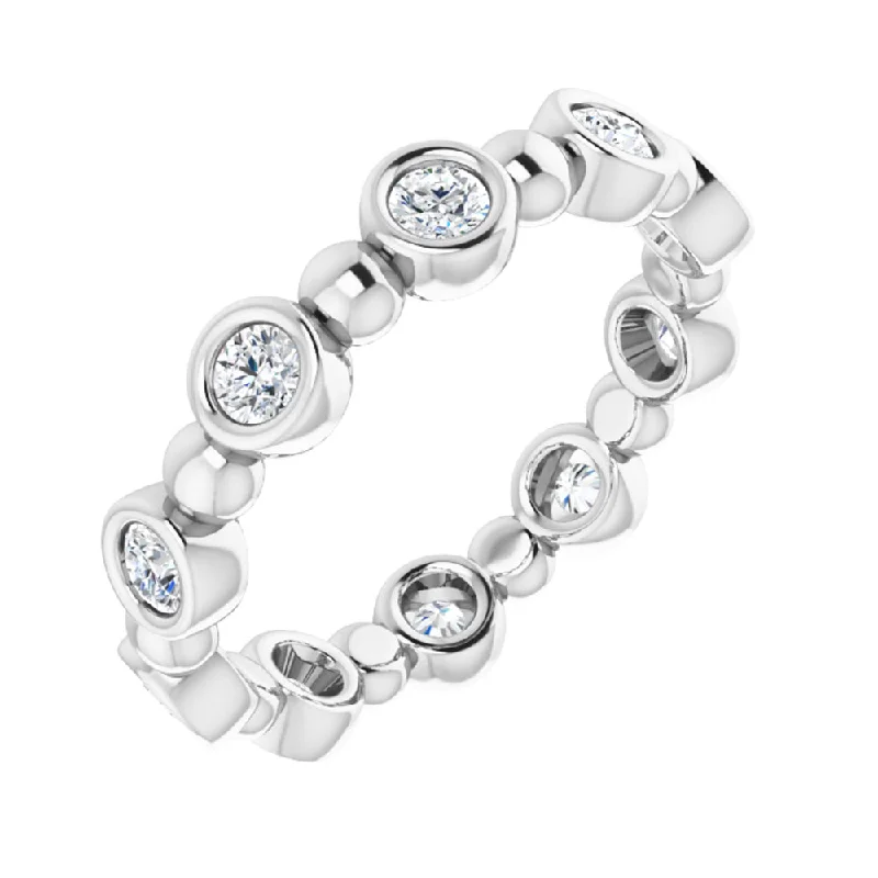 Unique Jewelry Designs Now At Discounted Rates 3.5mm 14K White Gold 1/2 CTW Diamond Bezel Set Eternity Band Unique Jewelry Designs Now At Discounted Rates 3.5mm 14K White Gold 1/2 CTW Diamond Bezel Set Eternity Band