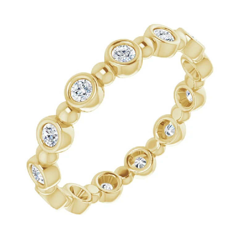 Shop Dazzling Jewelry With Special Promotional Discounts 3.5mm 14K Yellow Gold 1/2 CTW Diamond Bezel Set Eternity Band Shop Dazzling Jewelry With Special Promotional Discounts 3.5mm 14K Yellow Gold 1/2 CTW Diamond Bezel Set Eternity Band