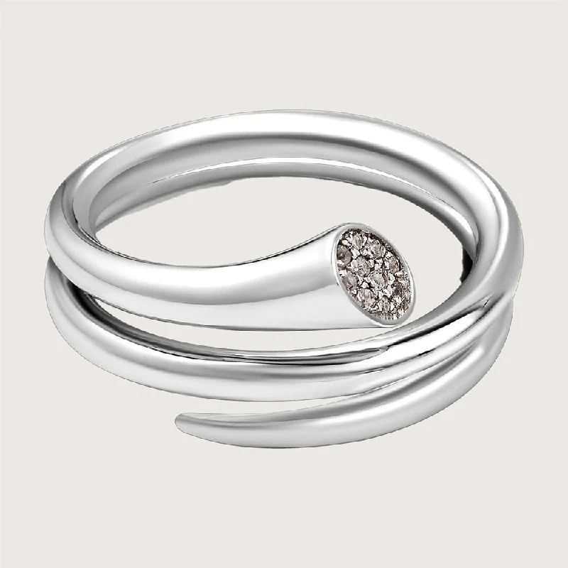 Don't Miss Out – Shop Elegant Jewelry For Less Molto Diamond 0.05 Double Wrap Ring