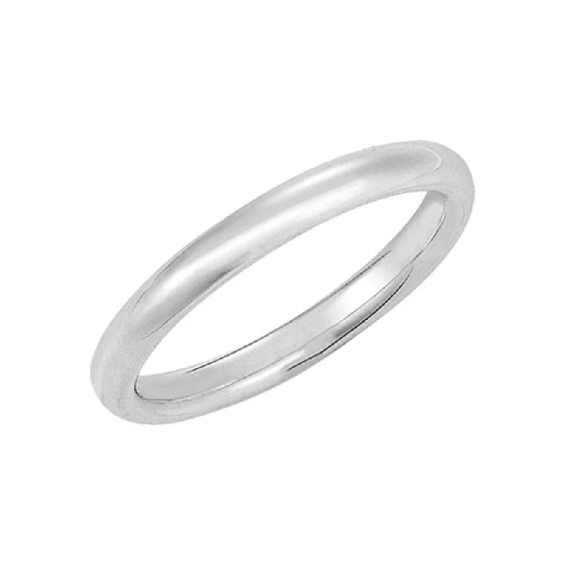Grab Stylish Jewelry Before The Sale Ends 3mm Domed Comfort Fit Wedding Band in 10k White Gold Grab Stylish Jewelry Before The Sale Ends 3mm Domed Comfort Fit Wedding Band in 10k White Gold