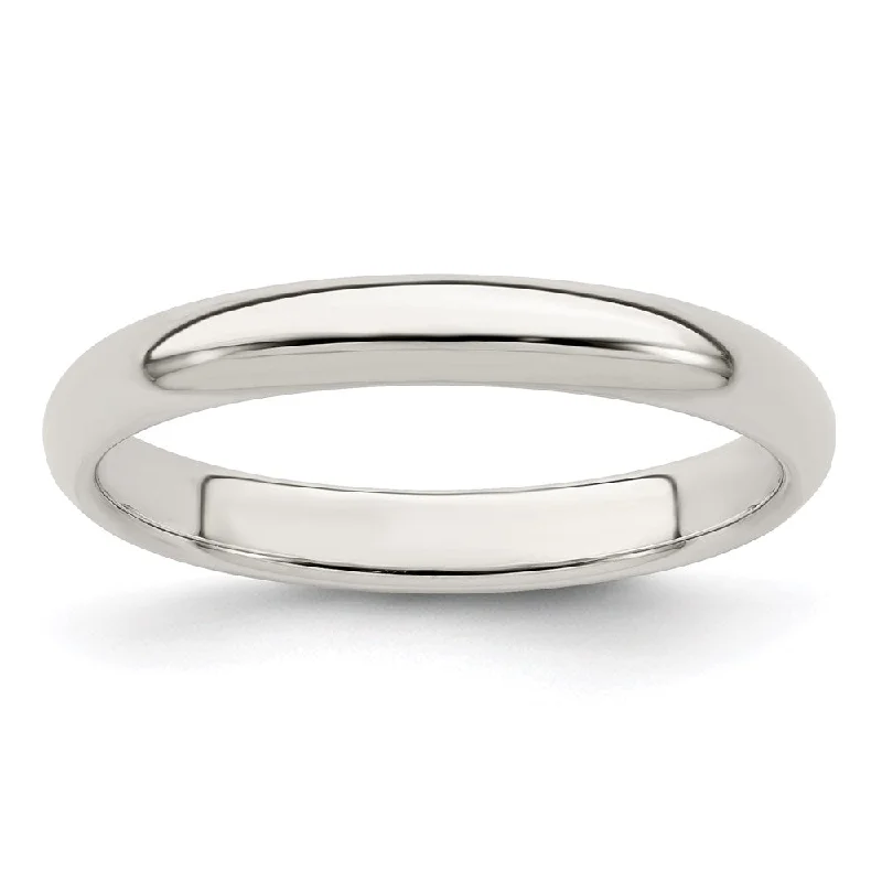 Grab Your Dream Jewelry At The Lowest Prices 3mm Sterling Silver Stackable Polished Half Round Band Grab Your Dream Jewelry At The Lowest Prices 3mm Sterling Silver Stackable Polished Half Round Band
