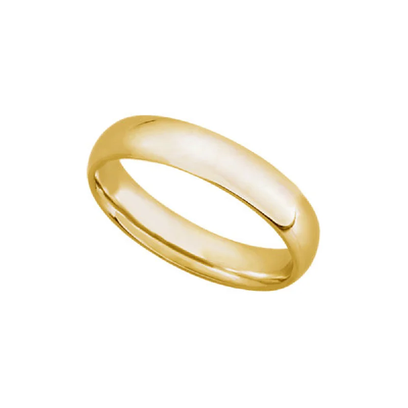 Get Ready To Sparkle – Special Jewelry Discounts 4mm Light Domed Comfort Fit Wedding Band in 10k Yellow Gold Get Ready To Sparkle – Special Jewelry Discounts 4mm Light Domed Comfort Fit Wedding Band in 10k Yellow Gold