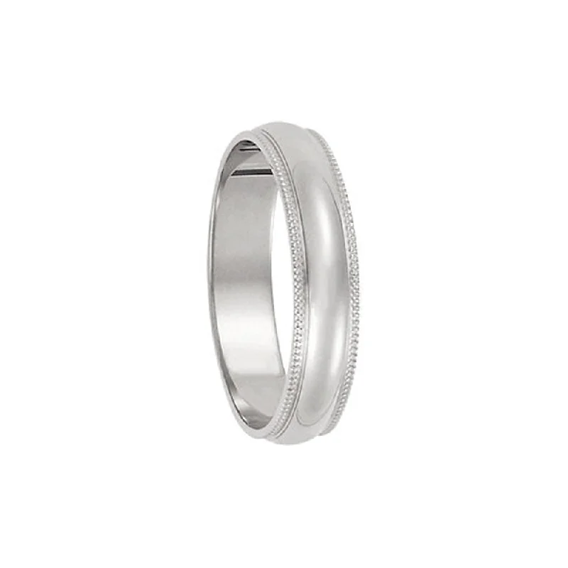 Seasonal Jewelry Clearance – Best Styles At The Lowest Prices 4mm Milgrain Edge Domed Light Band in 10k White Gold Seasonal Jewelry Clearance – Best Styles At The Lowest Prices 4mm Milgrain Edge Domed Light Band in 10k White Gold