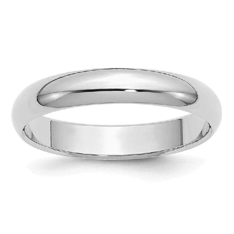 Discover Unique Jewelry With Special Limited-Time Offers 4mm Rhodium Plated Sterling Silver Half Round Standard Fit Band Discover Unique Jewelry With Special Limited-Time Offers 4mm Rhodium Plated Sterling Silver Half Round Standard Fit Band