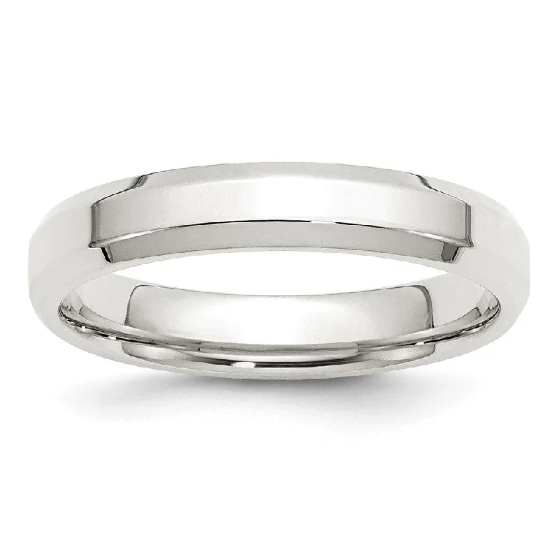 Affordable Elegance – Premium Jewelry At Special Prices 4mm Sterling Silver Polished Beveled Edge Comfort Fit Band Affordable Elegance – Premium Jewelry At Special Prices 4mm Sterling Silver Polished Beveled Edge Comfort Fit Band