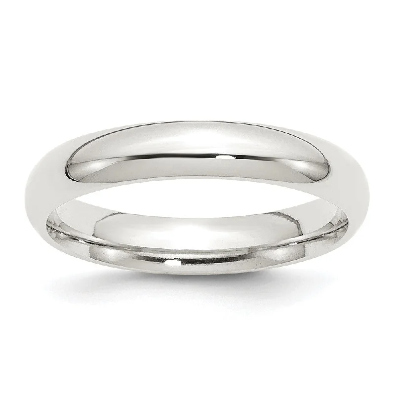 Final Call – Shop Exquisite Jewelry Before It's Gone 4mm Sterling Silver Polished Domed Comfort Fit Band Final Call – Shop Exquisite Jewelry Before It's Gone 4mm Sterling Silver Polished Domed Comfort Fit Band