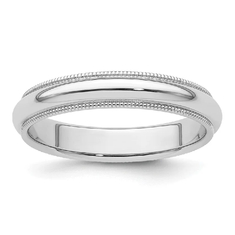 The Jewelry Sale You've Been Waiting For Is Here 4mm to 6mm Platinum Milgrain Edge Domed Comfort Fit Band The Jewelry Sale You've Been Waiting For Is Here 4mm to 6mm Platinum Milgrain Edge Domed Comfort Fit Band