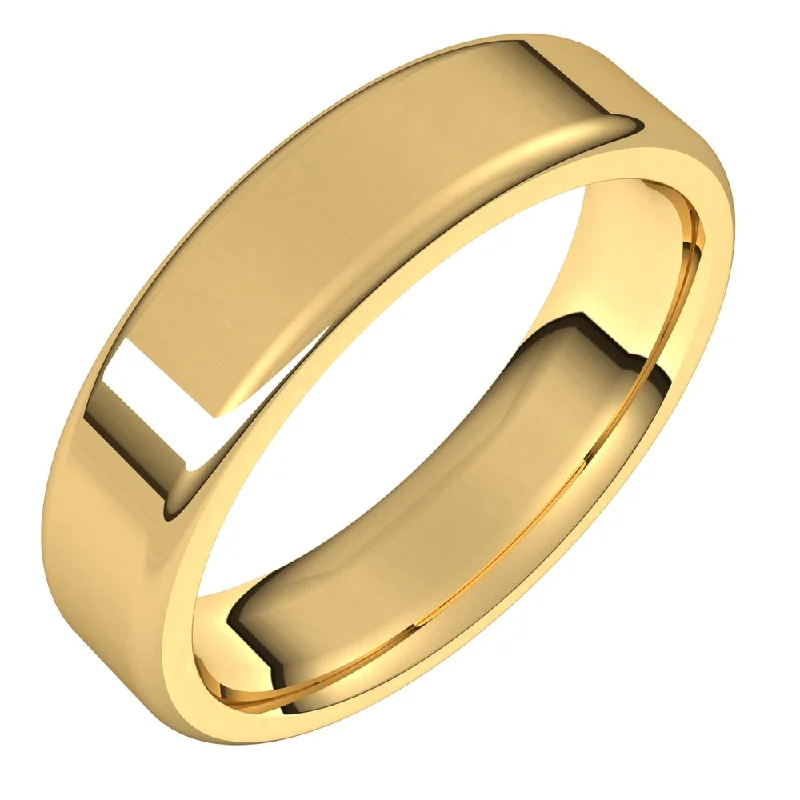 Holiday Jewelry Sale – Perfect Gifts At The Best Prices 5mm 14K Yellow Gold Polished Round Edge Comfort Fit Flat Band Holiday Jewelry Sale – Perfect Gifts At The Best Prices 5mm 14K Yellow Gold Polished Round Edge Comfort Fit Flat Band