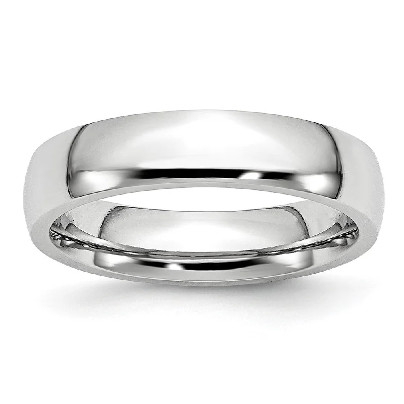 Limited-Time Offer On Elegant Jewelry Pieces 5mm Cobalt Polished Domed Standard Fit Band Limited-Time Offer On Elegant Jewelry Pieces 5mm Cobalt Polished Domed Standard Fit Band