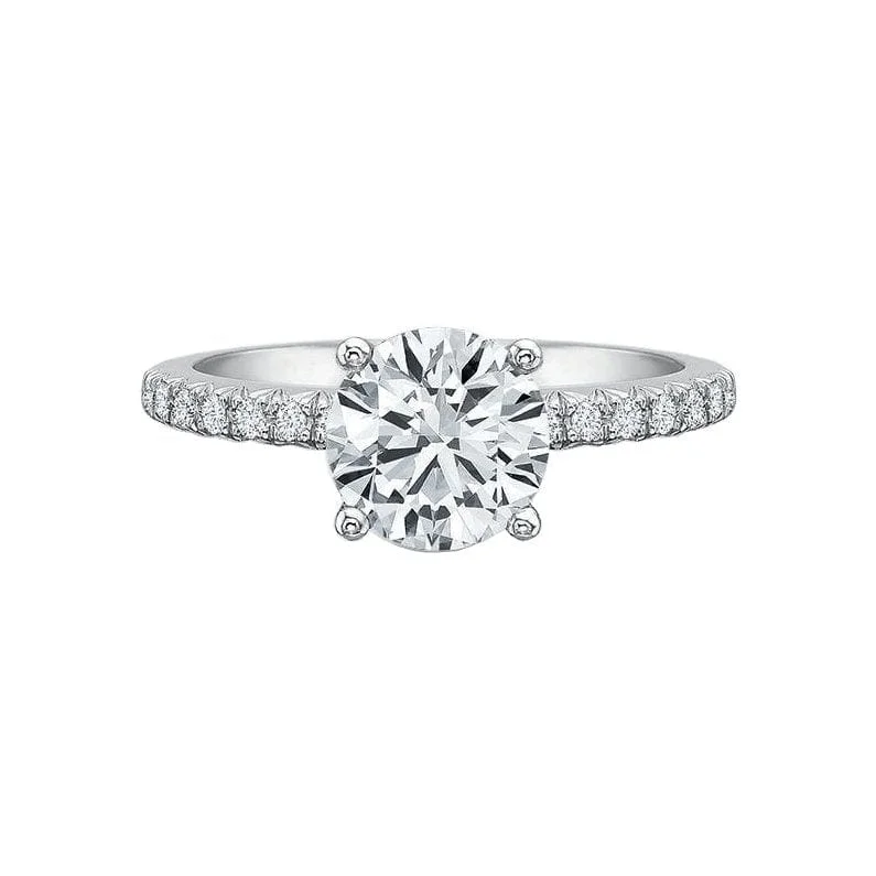 Luxury Jewelry Sale – Sparkle For Less Petite FlushFit Diamond Semi Mount Ring