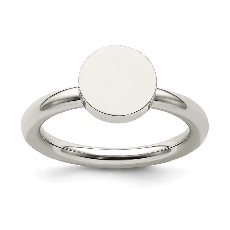 Affordable Luxury Jewelry For Every Occasion 9mm Stainless Steel Polished Circle Ring Affordable Luxury Jewelry For Every Occasion 9mm Stainless Steel Polished Circle Ring