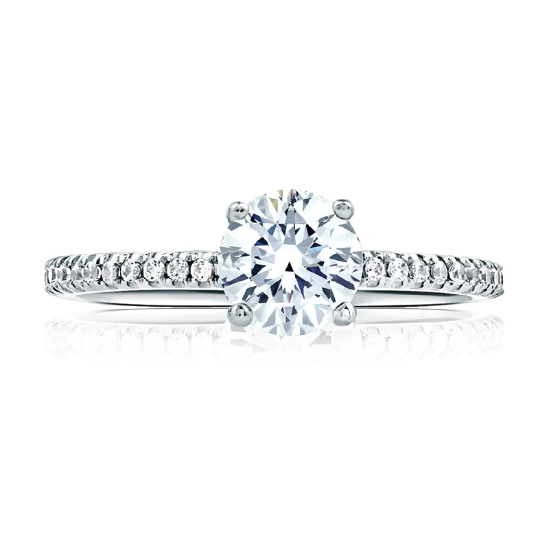 Unlock Unbeatable Jewelry Deals Before They’Re Gone A.Jaffe Classic Round Center Micro Pave Eternity Diamond Engagement Ring ME1750/100 Unlock Unbeatable Jewelry Deals Before They’Re Gone A.Jaffe Classic Round Center Micro Pave Eternity Diamond Engagement Ring ME1750/100