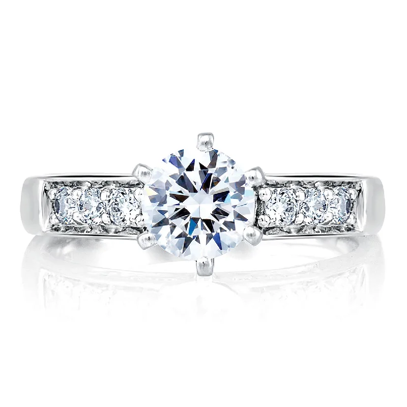 Affordable Glamour – Must-Have Jewelry At Special Rates A.Jaffe Classic Side Channel Set Diamond Engagement Ring MES025/46 Affordable Glamour – Must-Have Jewelry At Special Rates A.Jaffe Classic Side Channel Set Diamond Engagement Ring MES025/46