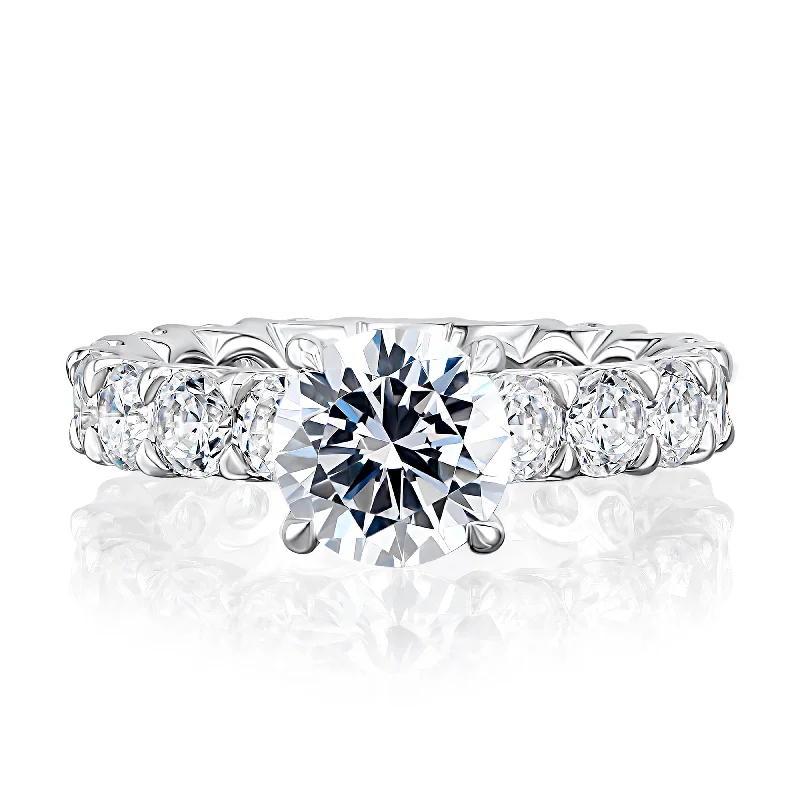 Special Deals On Handcrafted And Designer Jewelry A.Jaffe Classic Statement Eternity Diamond Engagement Ring MECRDD2521E/523 Special Deals On Handcrafted And Designer Jewelry A.Jaffe Classic Statement Eternity Diamond Engagement Ring MECRDD2521E/523