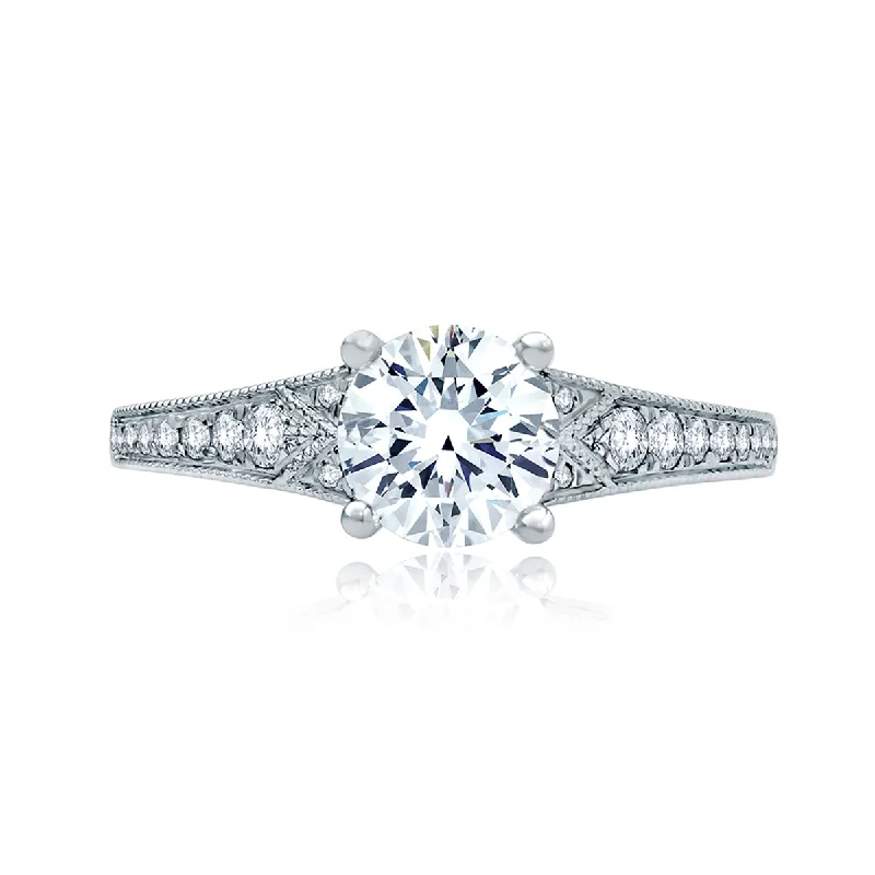 Jewelry Sale Bonanza – Grab Your Sparkle Now A.Jaffe Deco Inspired Graduated Shank Modern Vintage Diamond Quilted Engagement Ring ME2102Q/117 Jewelry Sale Bonanza – Grab Your Sparkle Now A.Jaffe Deco Inspired Graduated Shank Modern Vintage Diamond Quilted Engagement Ring ME2102Q/117