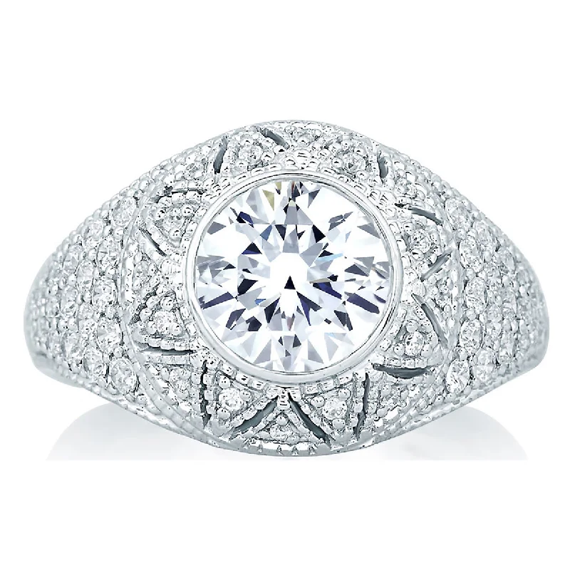 Unmissable Deals On Handmade Jewelry Collections A.Jaffe Deco Style Studded Designer Diamond Engagement Ring MES653/204 Unmissable Deals On Handmade Jewelry Collections A.Jaffe Deco Style Studded Designer Diamond Engagement Ring MES653/204