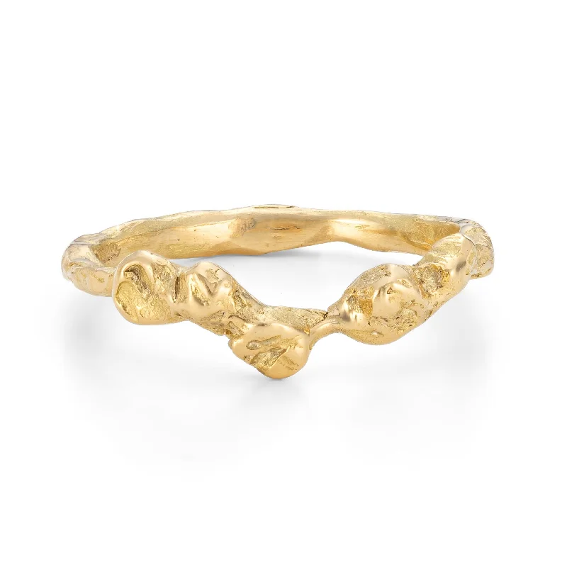 Luxury Handcrafted Jewelry For Elegant Looks Adakite West Band 18ct Gold