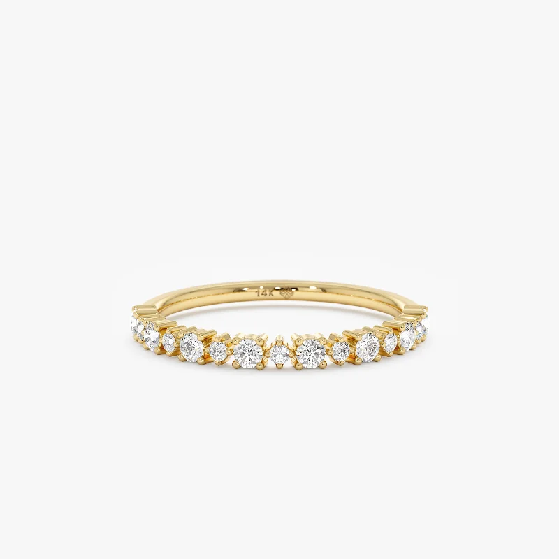 Exclusive Jewelry Markdowns – Limited-Time Offer Alternating Diamond Half Eternity Ring, Aila Exclusive Jewelry Markdowns – Limited-Time Offer Alternating Diamond Half Eternity Ring, Aila
