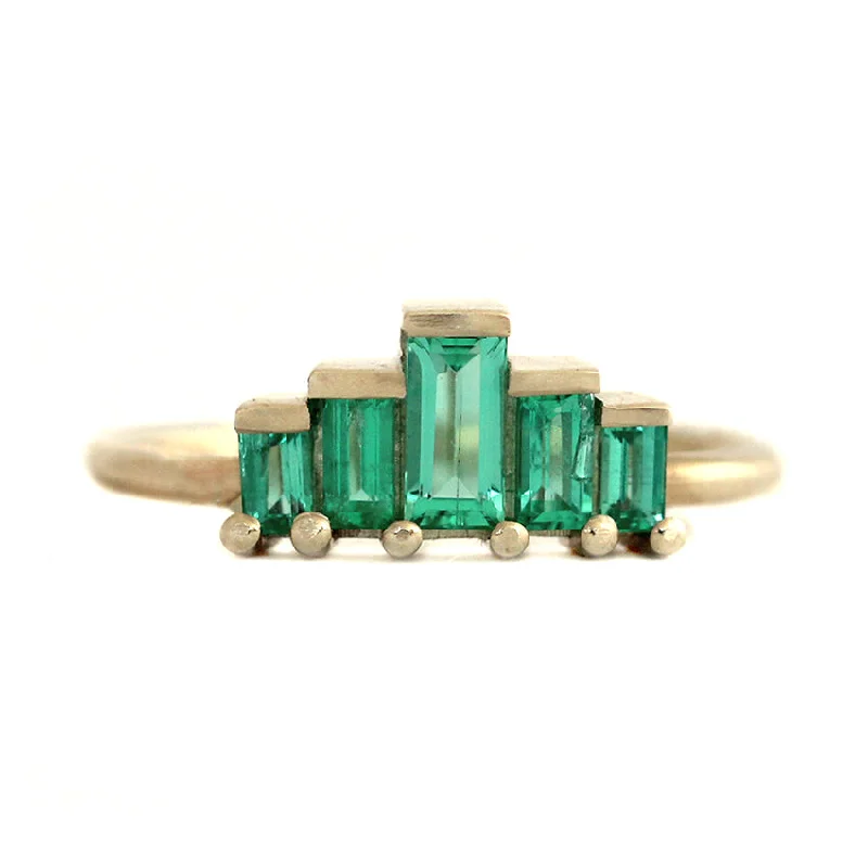 Seasonal Jewelry Clearance – Best Styles At The Lowest Prices Baguette Cut Emeralds Engagement Ring - Art Deco Emerald Ring Seasonal Jewelry Clearance – Best Styles At The Lowest Prices Baguette Cut Emeralds Engagement Ring - Art Deco Emerald Ring
