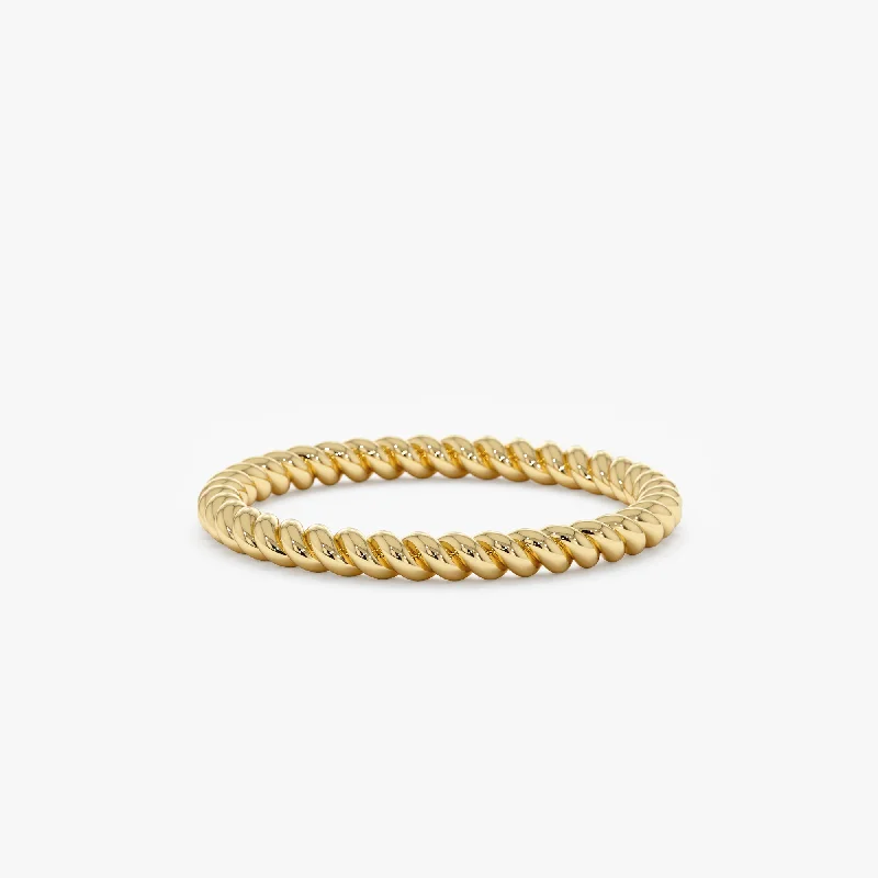 Timeless Elegance At Unbelievable Discounts Bold 14k Gold Braided Ring, Nalani