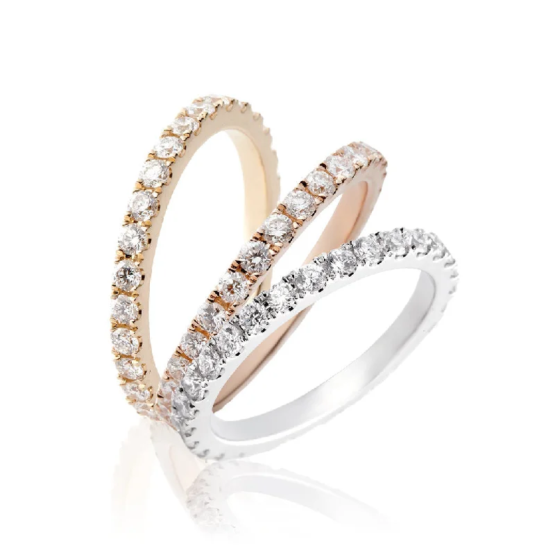 Get The Jewelry You Love At A Price You Love Eternity Alliance 18K Gold, Rosegold or Whitegold Ring w. Diamonds Get The Jewelry You Love At A Price You Love Eternity Alliance 18K Gold, Rosegold or Whitegold Ring w. Diamonds
