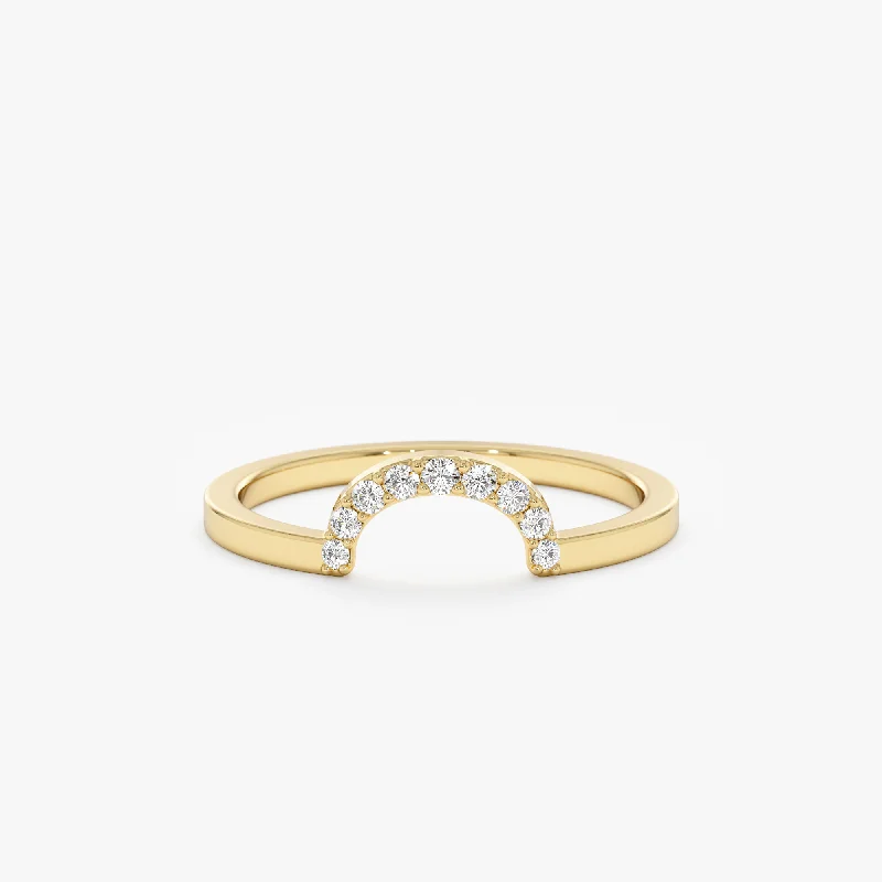 Elegant Jewelry, Affordable Luxury – Shop Now Diamond Curved Ring Guard, Clare
