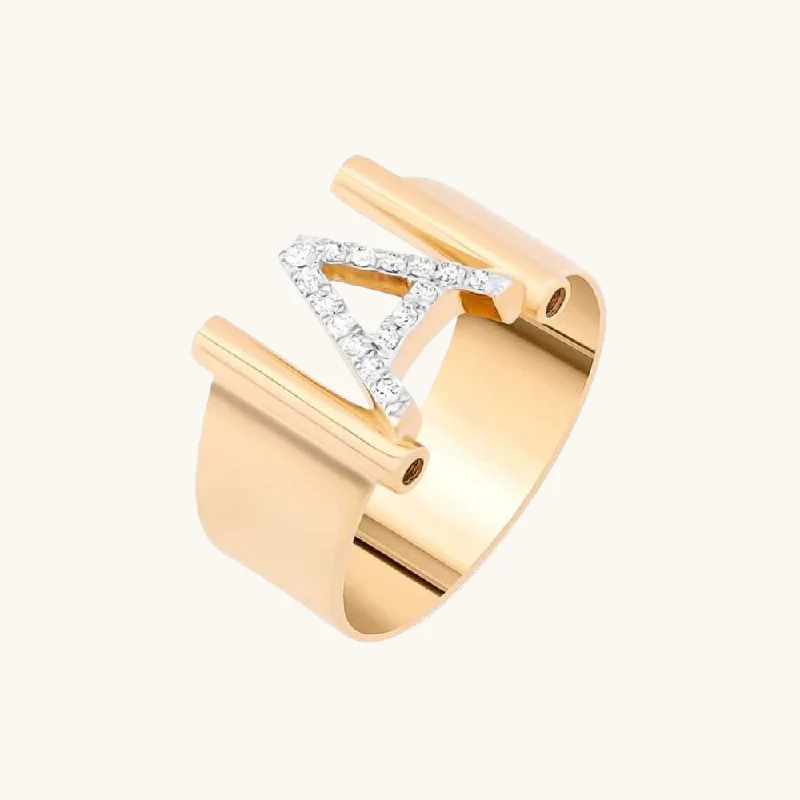 Huge Savings On Timeless Jewelry Collections Diamond Initial Cigar Ring