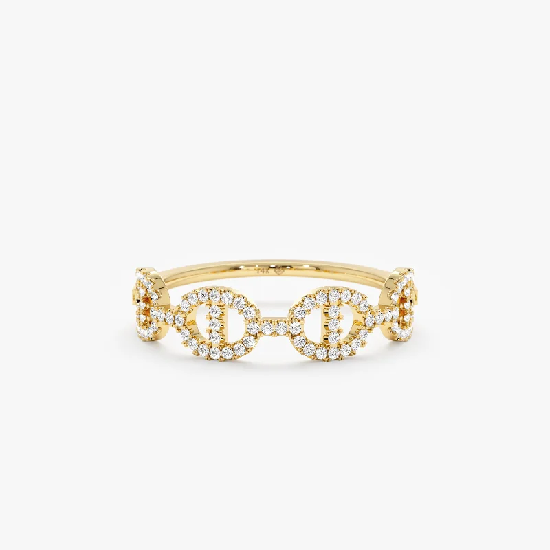 Exclusive Gemstone Jewelry Markdowns – Shop Now Diamond Link Chain Ring, Eva