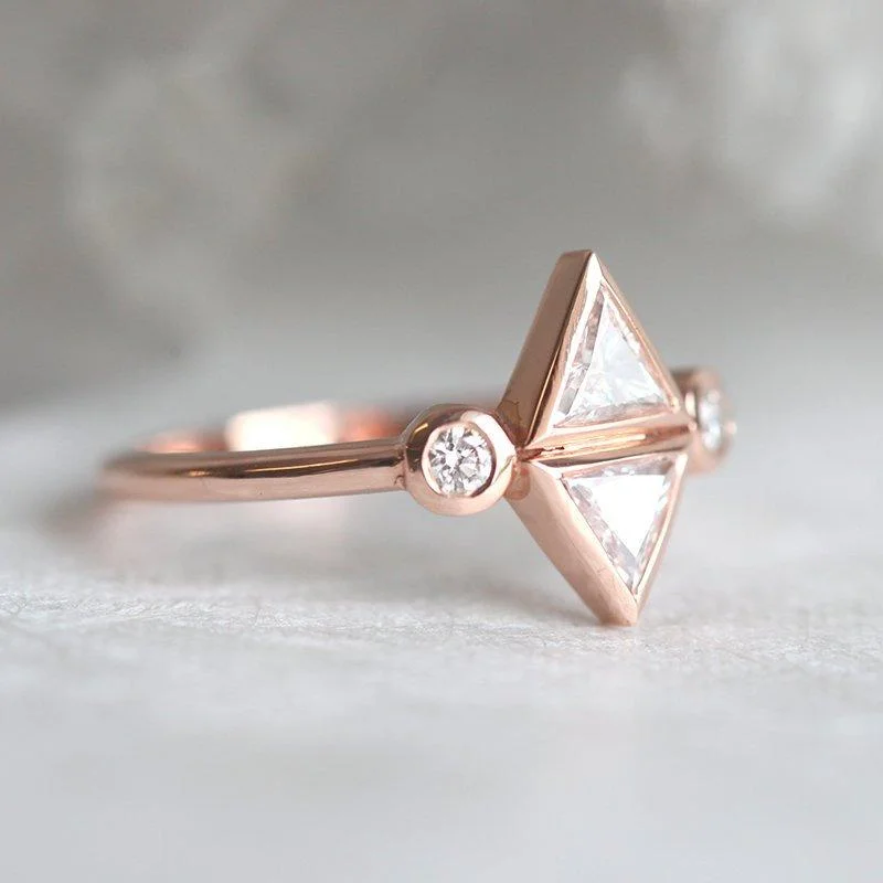 Jewelry Flash Sale – Stylish Designs At Unbeatable Rates Diamond Trillion Ring, Trillion Engagement Ring
