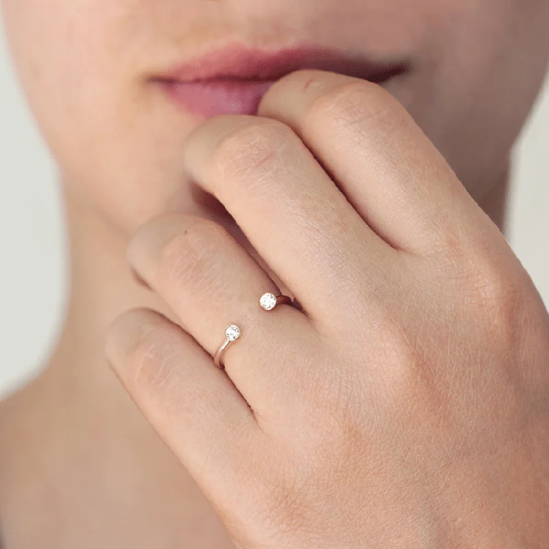 Shine Without Limits – Jewelry Sale Happening Now Dual Diamond Ring - Medium