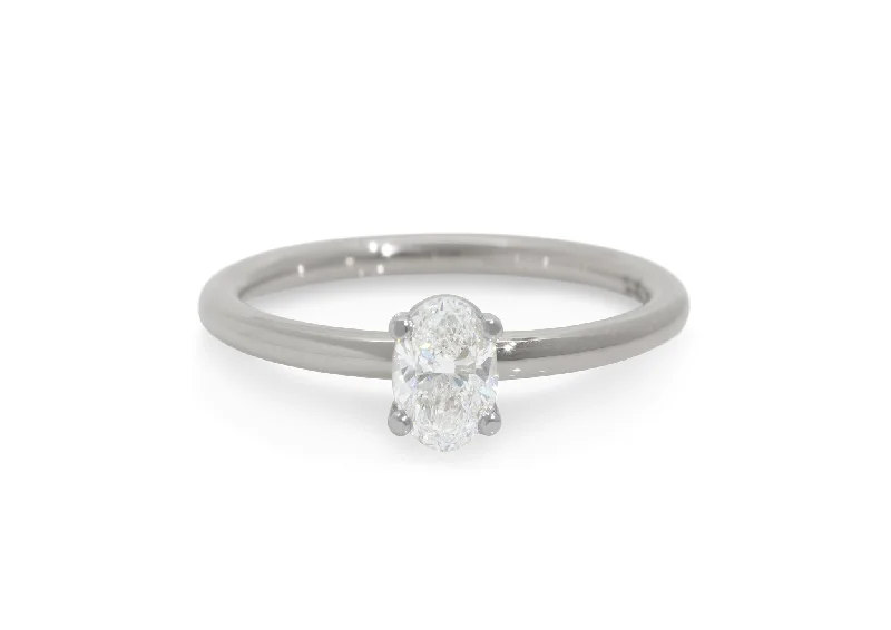 Premium Diamond Jewelry For Unforgettable Moments Ellipse Diamond Engagement Ring, White Gold & Platinum Premium Diamond Jewelry For Unforgettable Moments Ellipse Diamond Engagement Ring, White Gold & Platinum