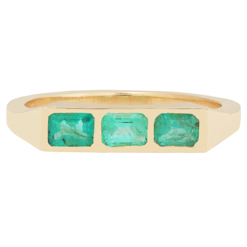 Elevate Your Jewelry Collection With Limited-Time Savings Emerald Guardian Bar Ring Elevate Your Jewelry Collection With Limited-Time Savings Emerald Guardian Bar Ring