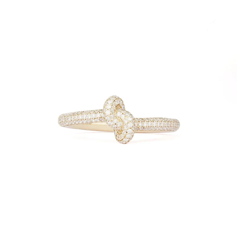 Premium Jewelry Now Available At Special Discounts Legacy Knot Mini (Slim) 18K Gold Ring w. Diamonds Premium Jewelry Now Available At Special Discounts Legacy Knot Mini (Slim) 18K Gold Ring w. Diamonds