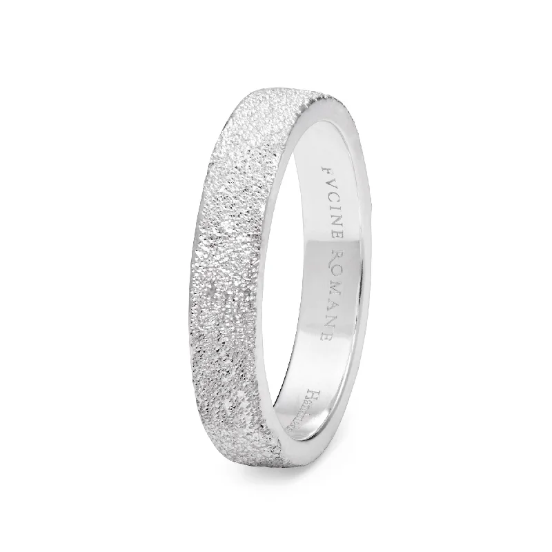 Flash Sale On Elegant Jewelry – Don't Miss Out Fucine Romane | Square-Section Diamond Cut Silver Ring Flash Sale On Elegant Jewelry – Don't Miss Out Fucine Romane | Square-Section Diamond Cut Silver Ring