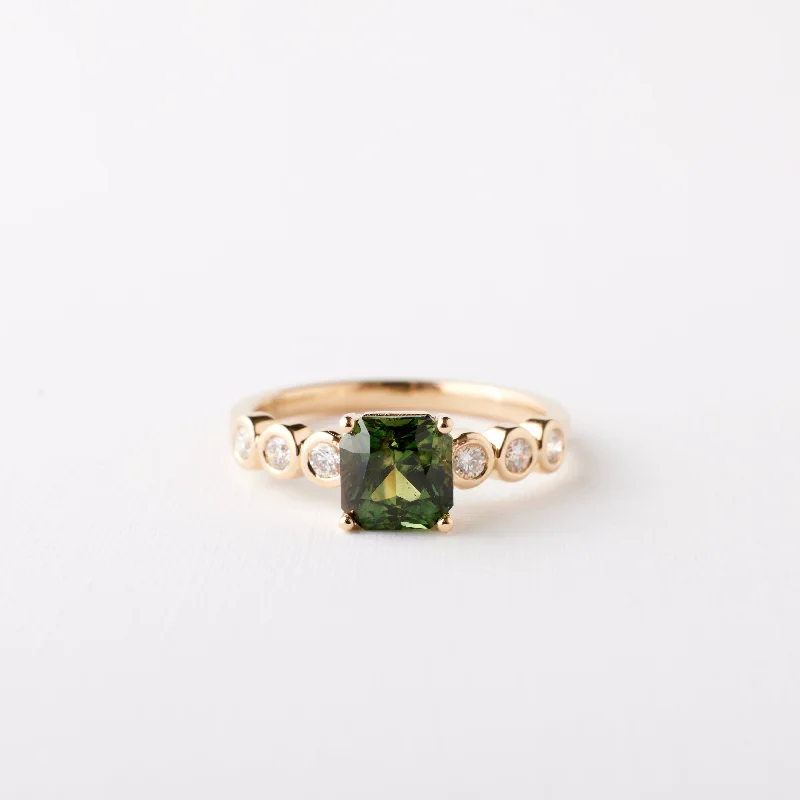 Limited-Time Jewelry Sale – Don't Miss These Deals Fern Ring - 1.58 Carat Green Radiant Sapphire Limited-Time Jewelry Sale – Don't Miss These Deals Fern Ring - 1.58 Carat Green Radiant Sapphire
