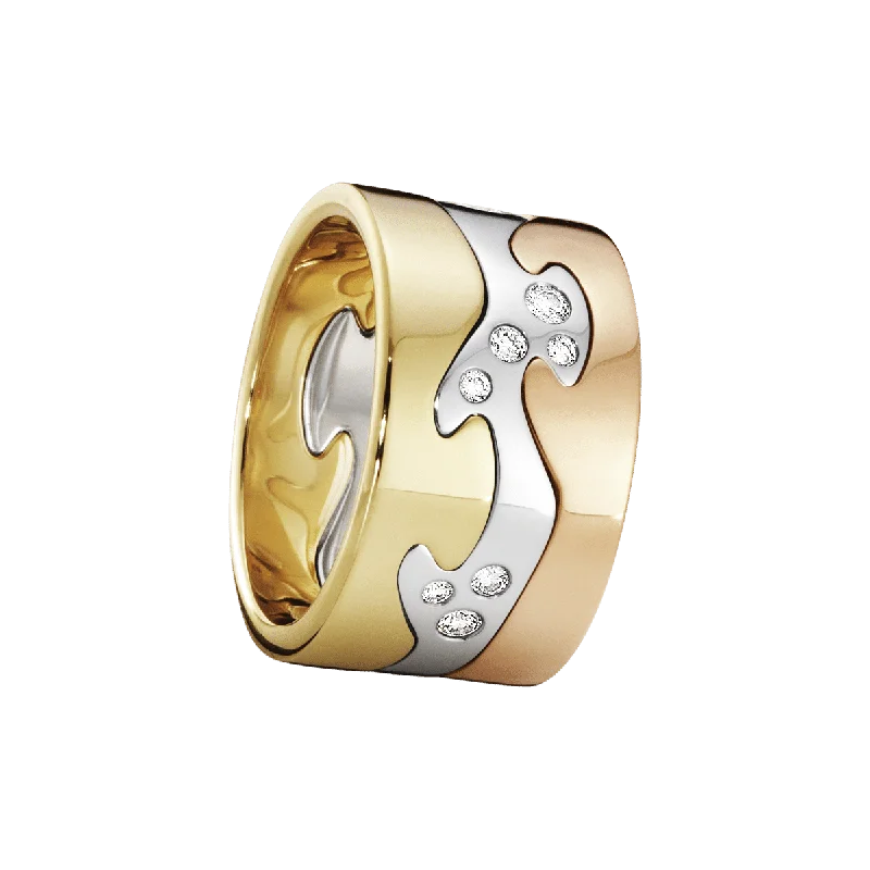 Personalized Jewelry Sale – Unique Gifts At Low Prices Fusion 18K Rose Gold, Gold & White Gold Ring w. Diamonds Personalized Jewelry Sale – Unique Gifts At Low Prices Fusion 18K Rose Gold, Gold & White Gold Ring w. Diamonds