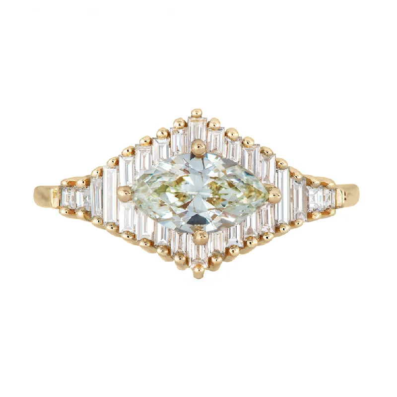 Jewelry Sale – Exclusive Styles At Lower Prices Green Diamond Engagement Ring with Baguette Diamonds - Fancy Color Diamond Ring Jewelry Sale – Exclusive Styles At Lower Prices Green Diamond Engagement Ring with Baguette Diamonds - Fancy Color Diamond Ring
